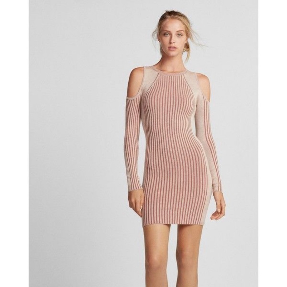 EXPRESS Pink Cold Open Shoulder Dress NWT Size Small